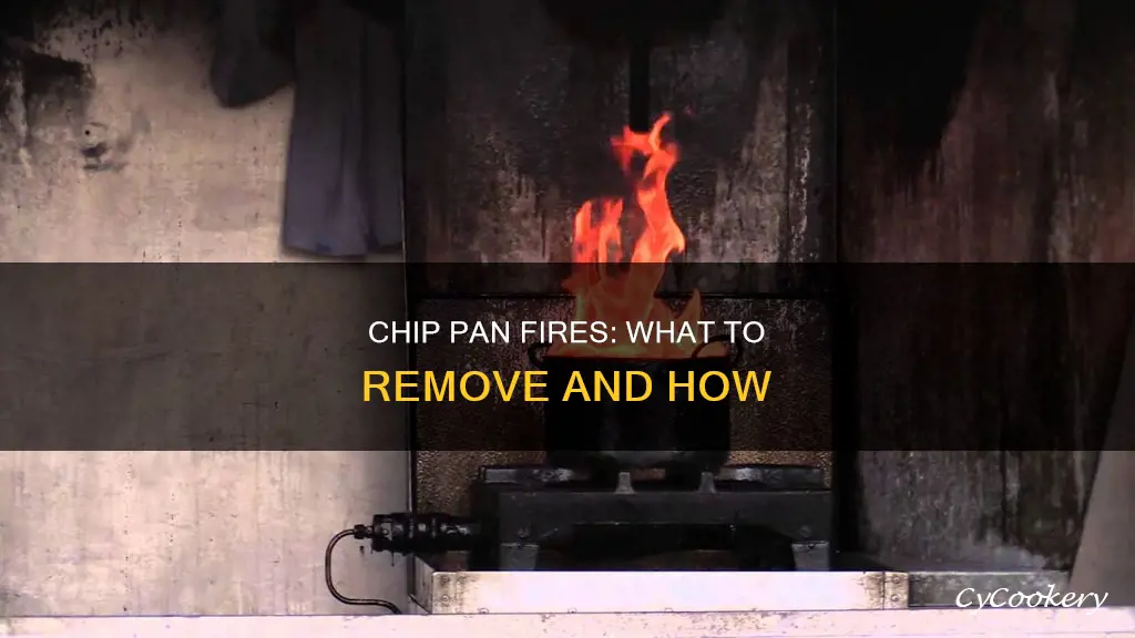 what is removed from a chip pan fire