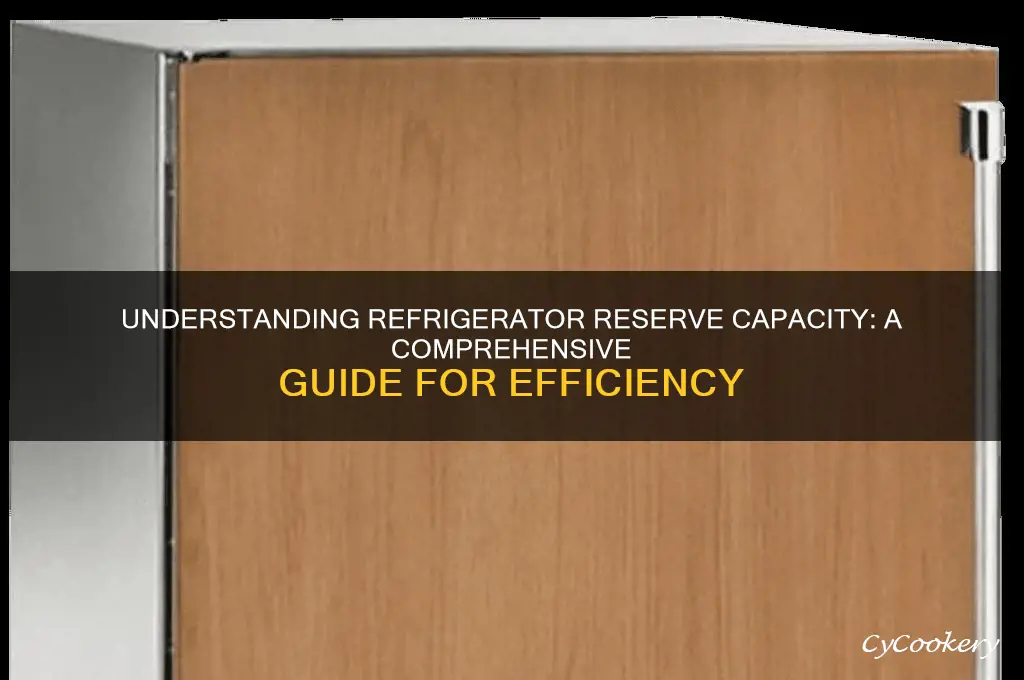 what is reserve capacity in a refrigerator