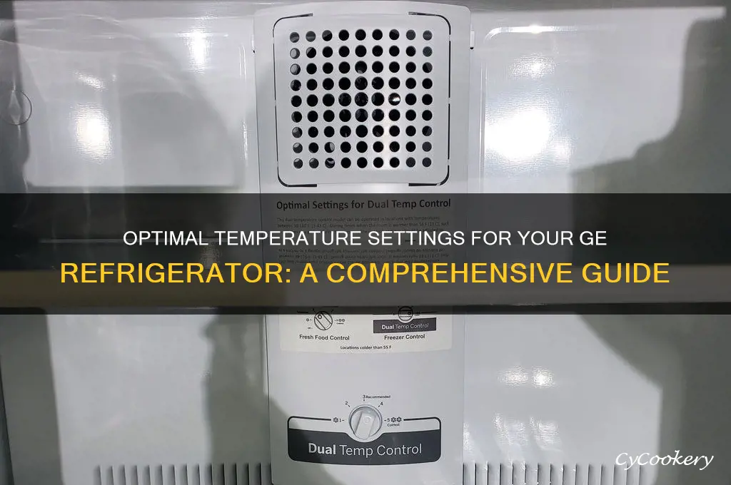 what is right setting for ge refrigerator