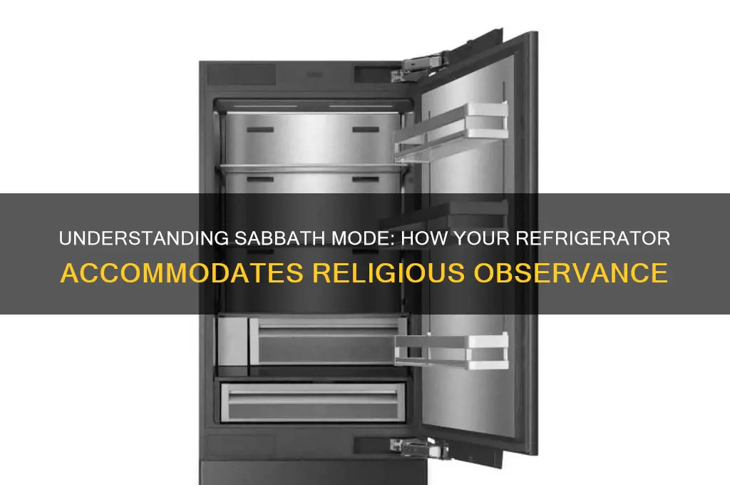 what is sabbath mode in a refrigerator