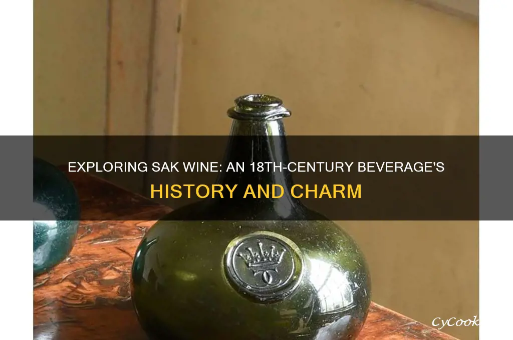 what is sak wine from the 18th century