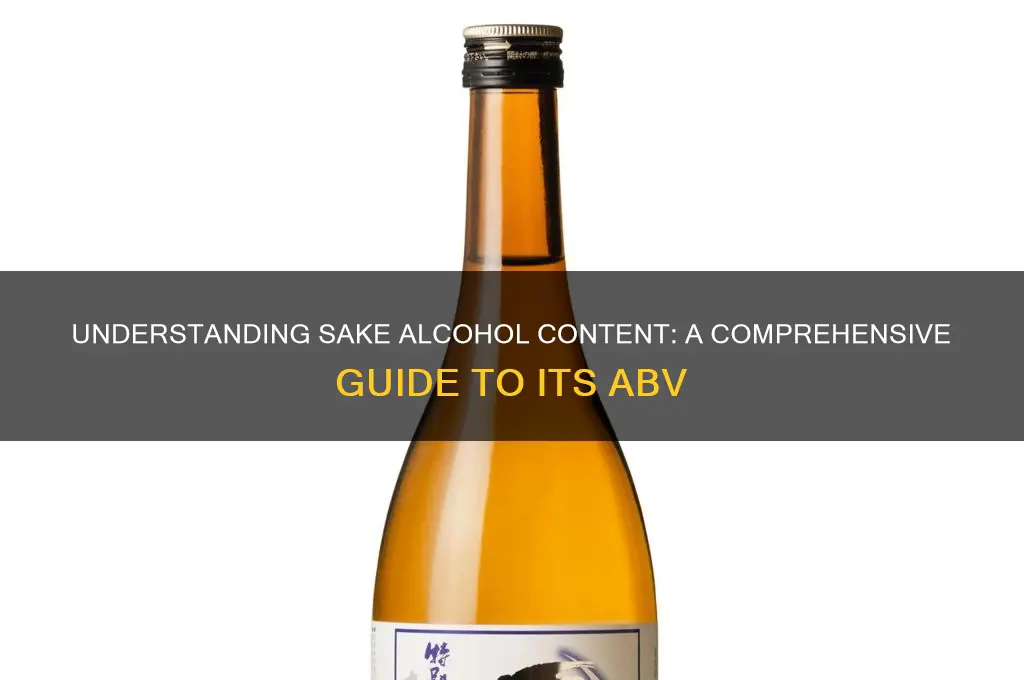what is sake alcohol content