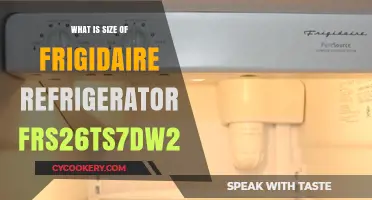 Discover the Dimensions of Frigidaire FRS26TS7DW2 Refrigerator