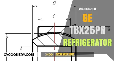 GE TBX25PR Refrigerator Dimensions: Size Guide and Specifications
