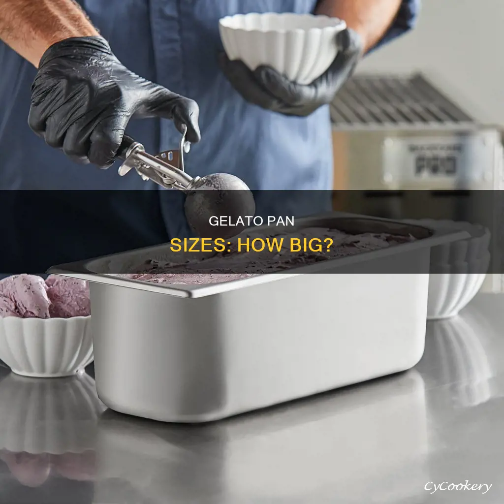 what is size of gelato pan