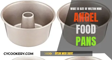 Wilton Mini Angel Food Pans: Size Guide