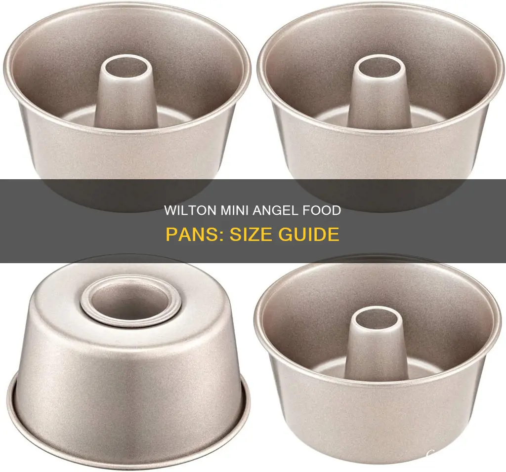 what is size of wilton mini angel food pans