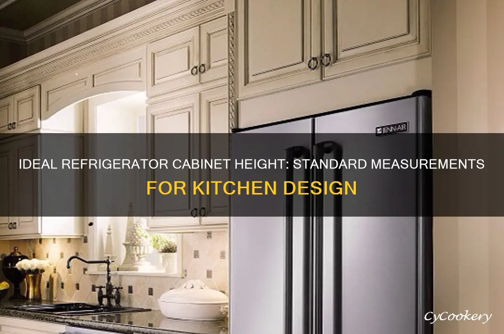 what is standard cabinet height for refrigerators