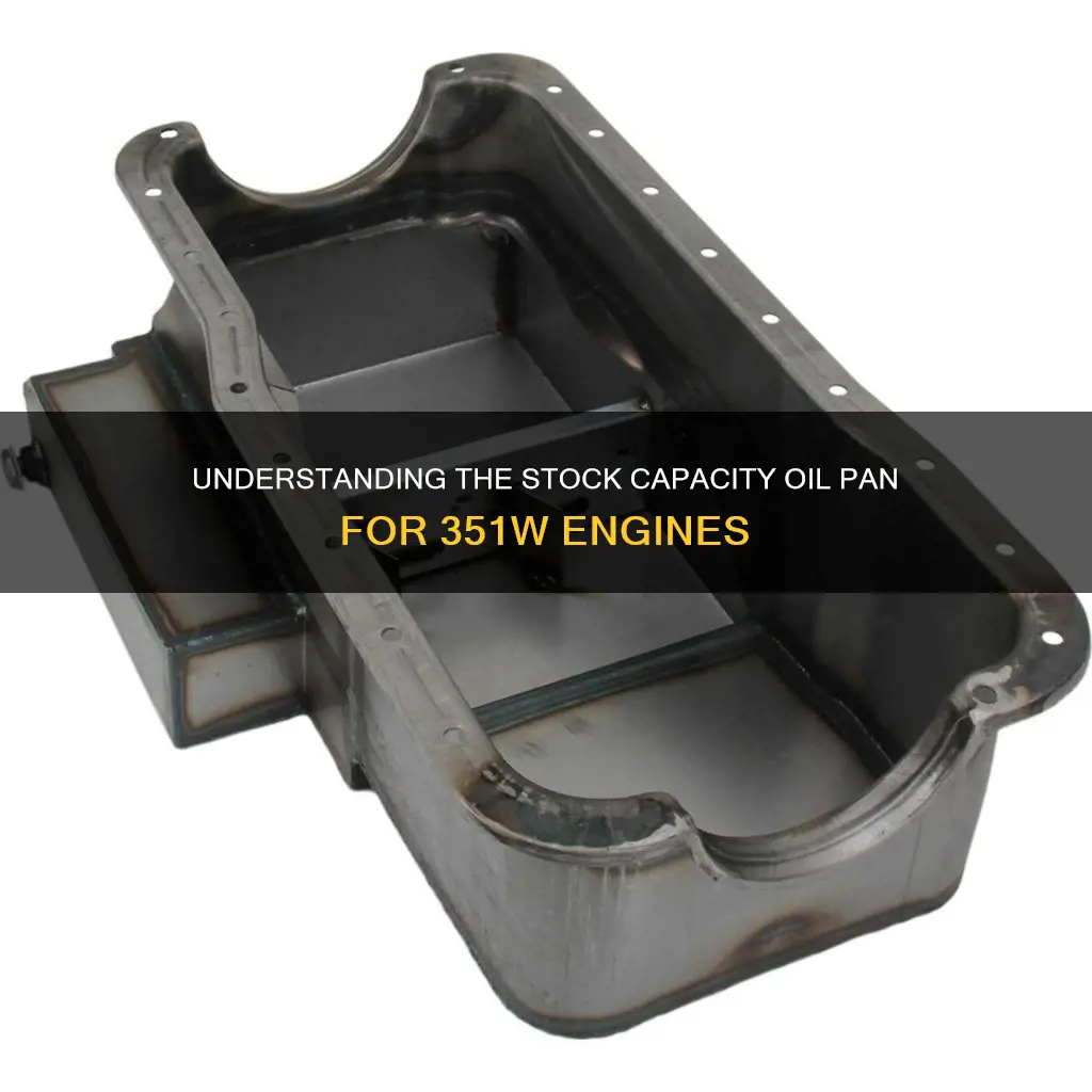 what is stock capacity oil pan for 351w