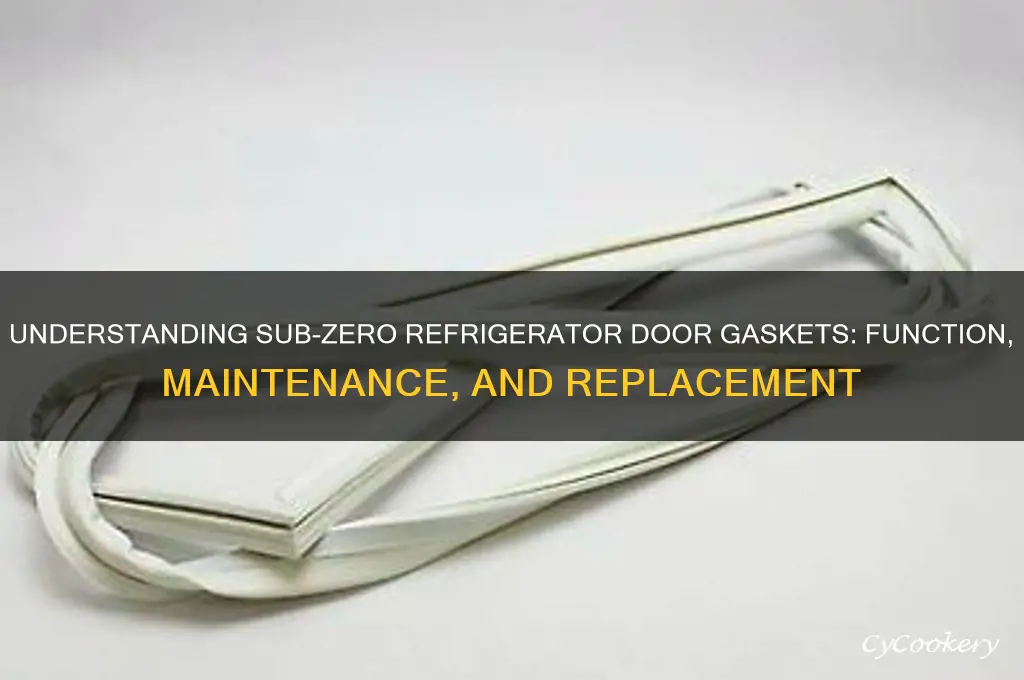 what is sub zero refrigerator door gasket