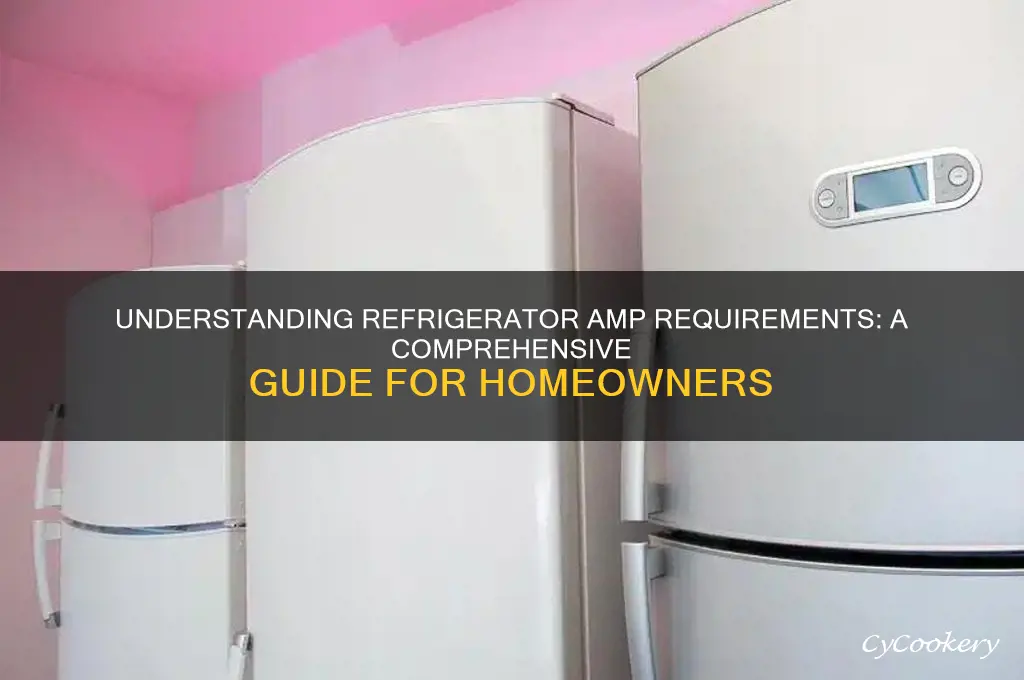 what is the amp for a refrigerator