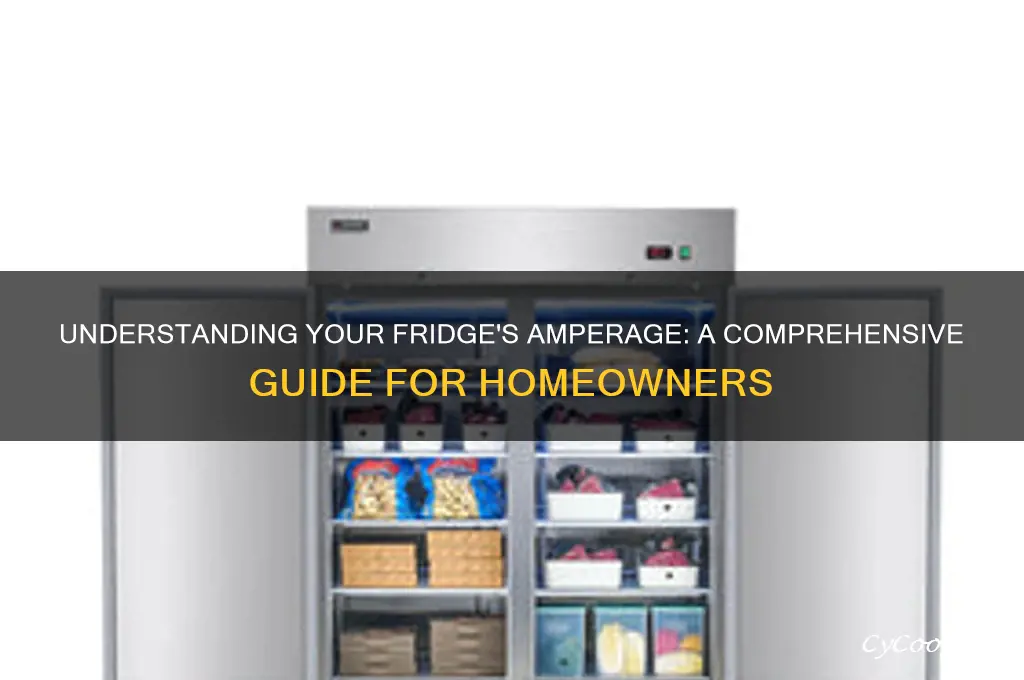 what is the amperage of a refrigerator