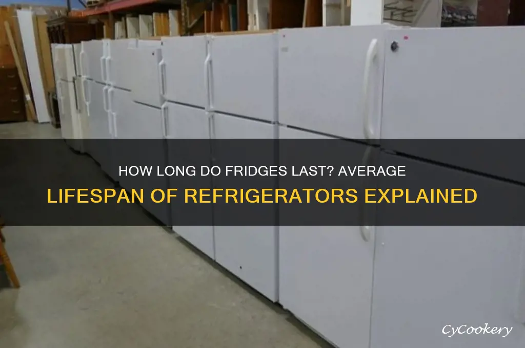 what is the average life of refrigerator