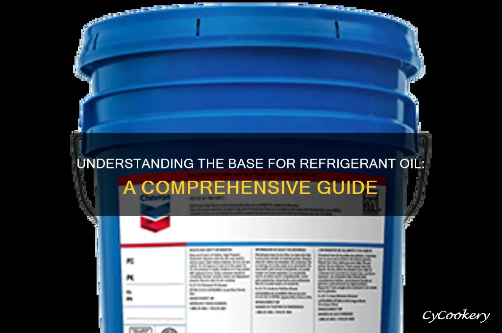 what is the base for refrigerant oil