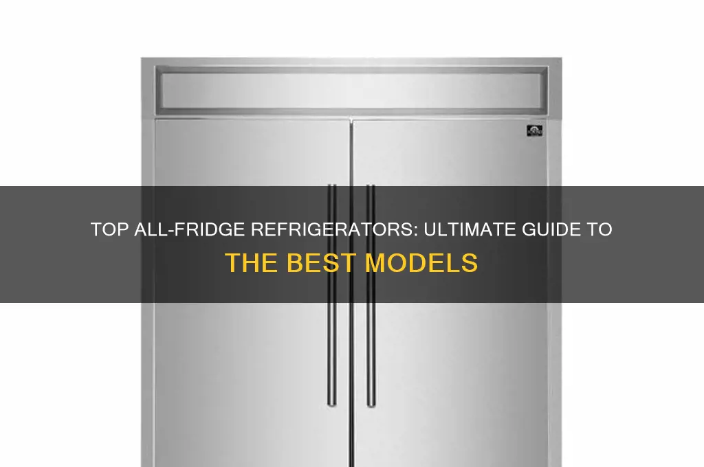 what is the best all fridge refrigerator