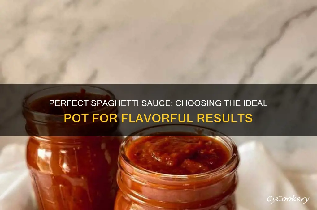 what is the best pot to cook spaghetti sauce in