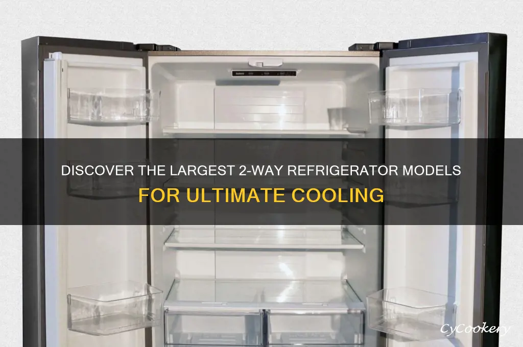 what is the biggest 2 way refrigerator