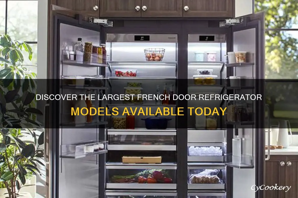 what is the biggest french door refrigerator