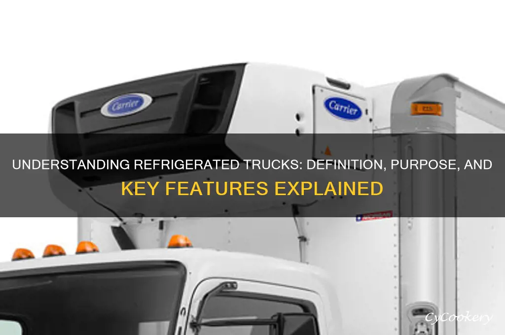 what is the definition of refrigerated truck