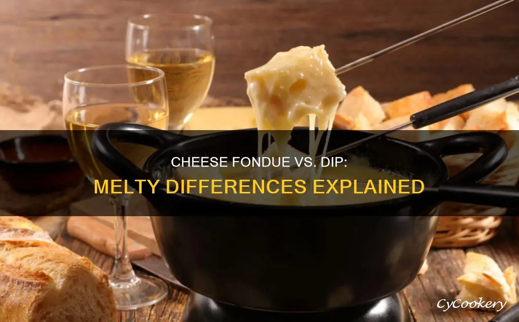 what is the difference between fondue and dip