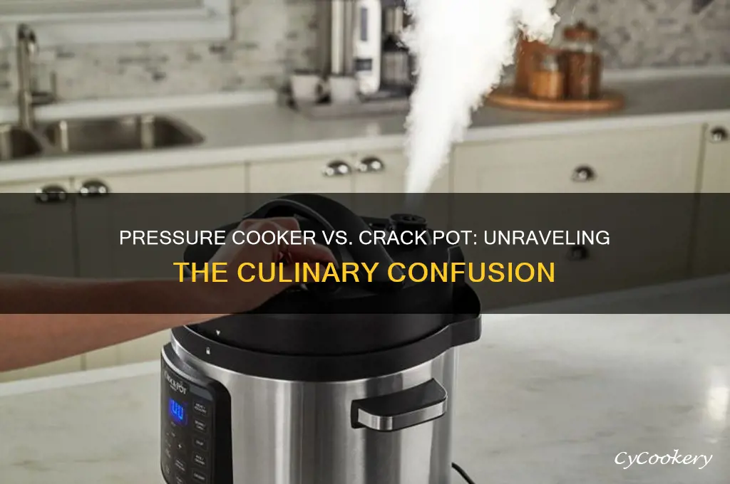 what is the difference between pressure cooker and crack pot