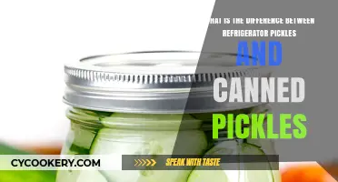 Refrigerator vs. Canned Pickles: Preservation Methods and Flavor Differences