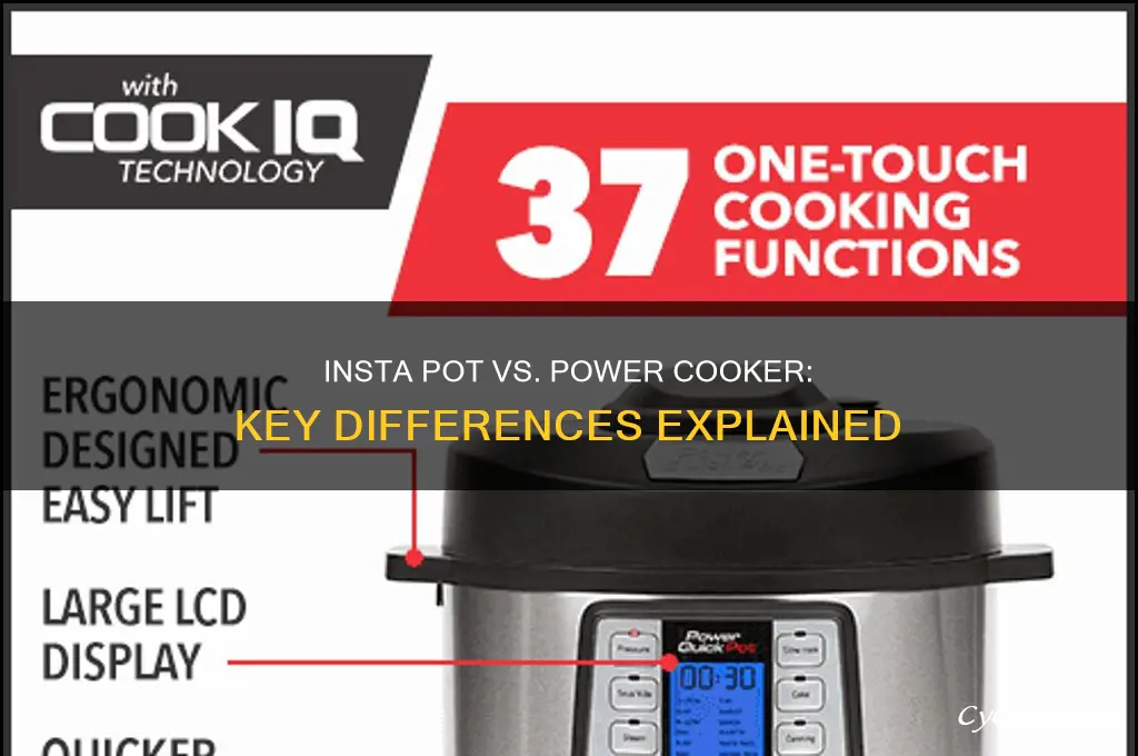 what is the difference in insta pots and power cooker