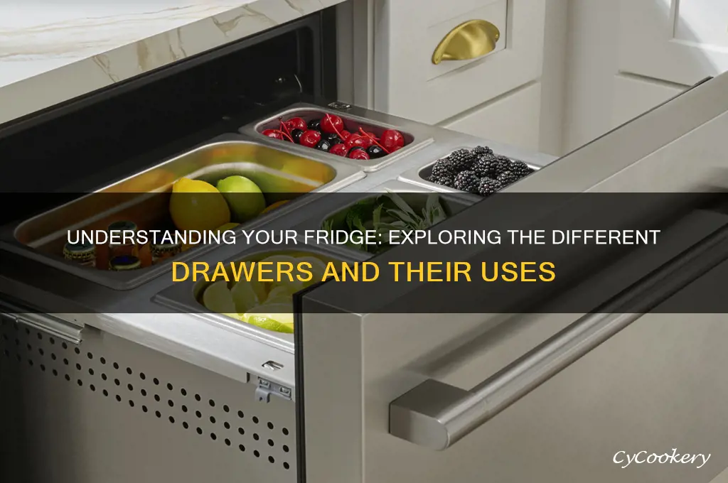 what is the different drawers in refrigerator