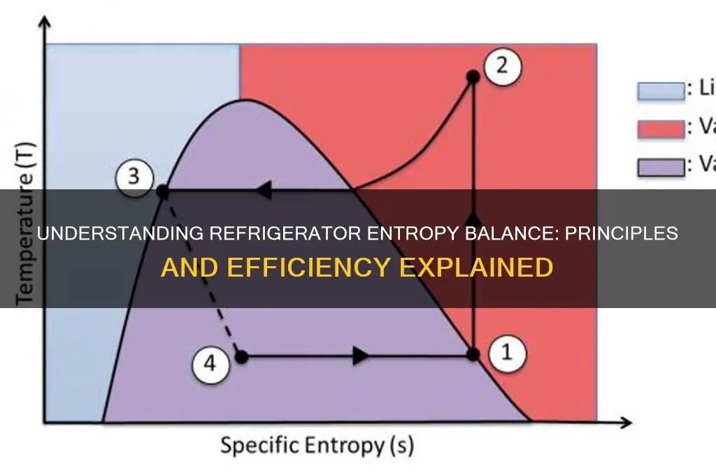 what is the entropy balance for refrigerator