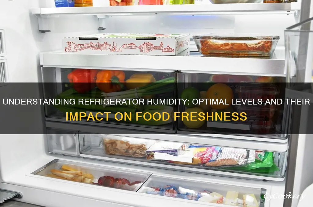 what is the humidity in a refrigerator