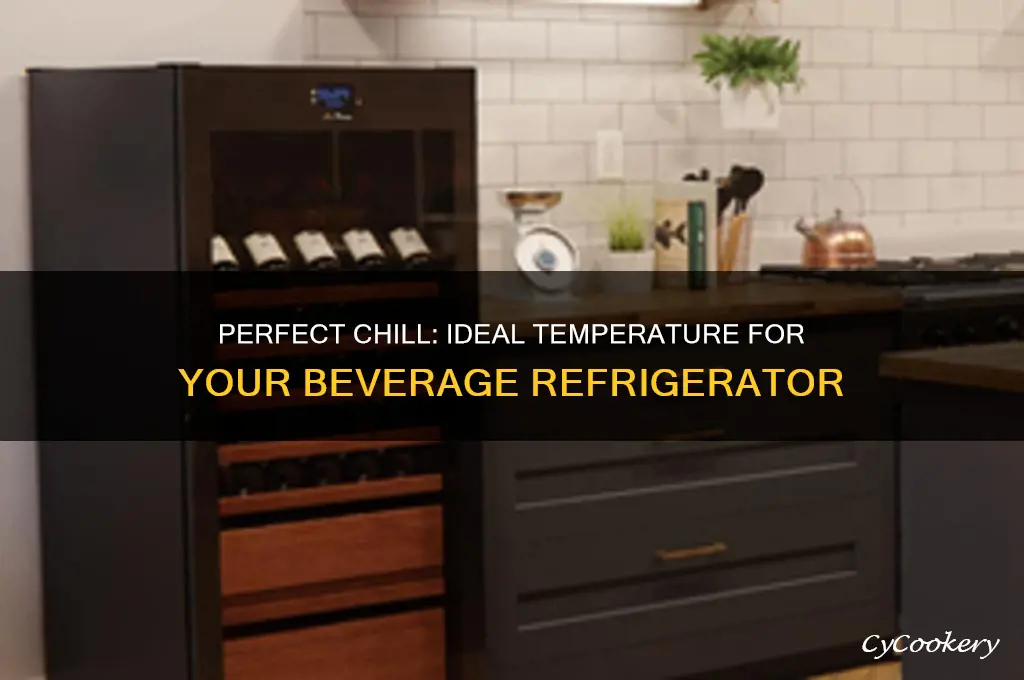 what is the ideal temperature for a beverage refrigerator