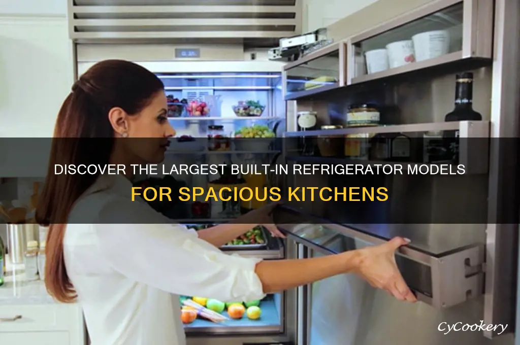 what is the largest built in refrigerator