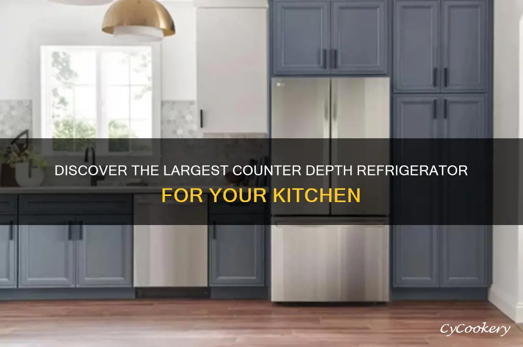 what is the largest counter depth refrigerator