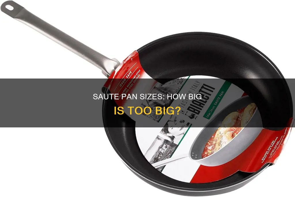 what is the largest size saute pan