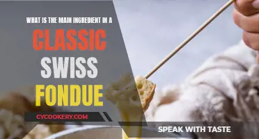 Cheese, Wine, and Swiss Fondue: A Classic Recipe's Main Ingredient