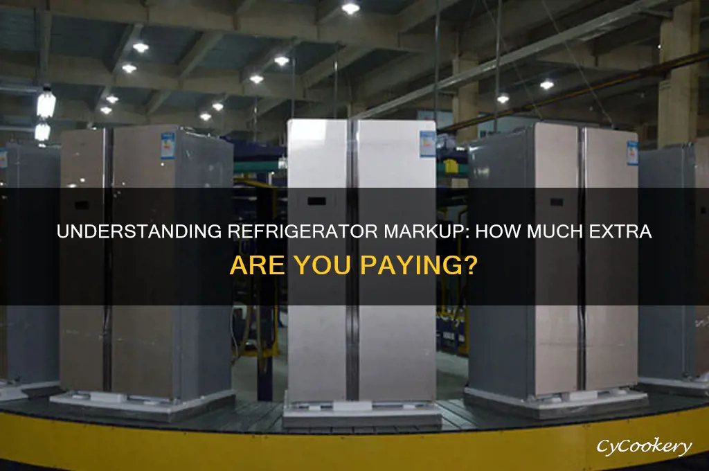 what is the markup on a refrigerator