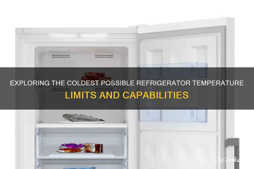 what is the minimum refrigerator temperature that can be achieved