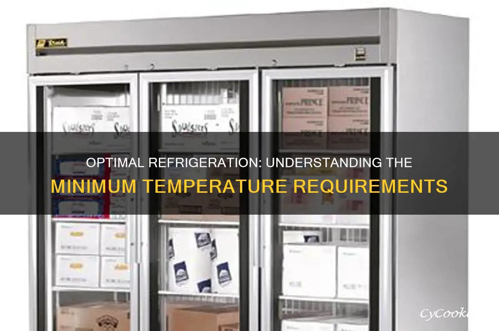 what is the minimum temperature for refrigeration