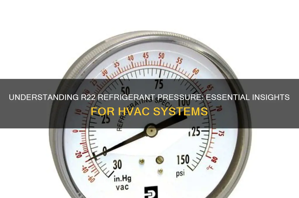 what is the pressure for r22 refrigerant