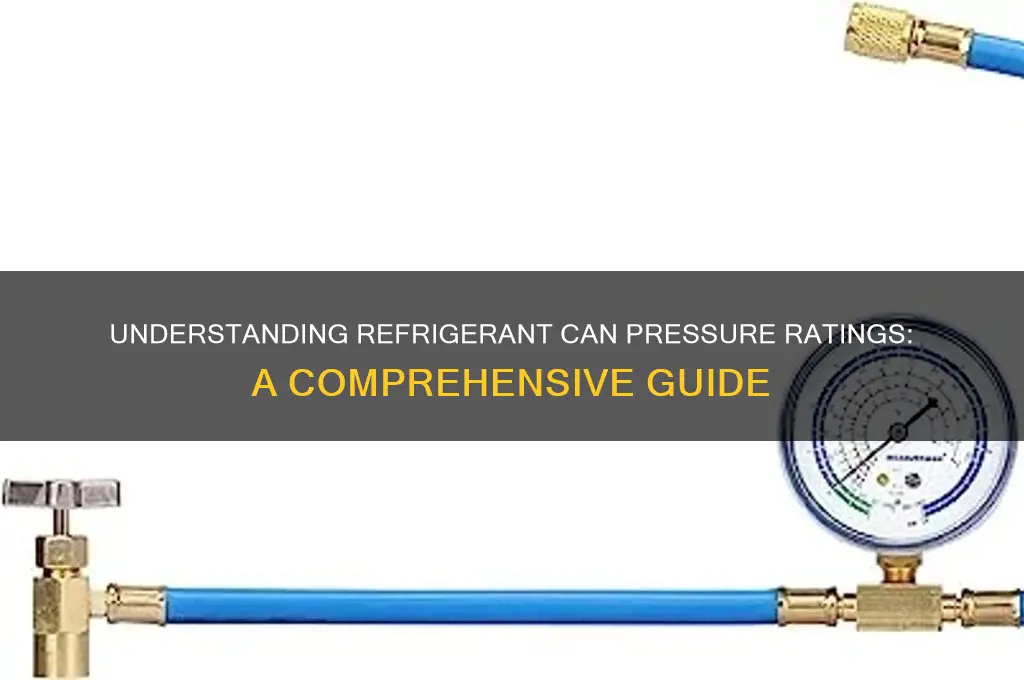 what is the pressure rating of refrigerant cans