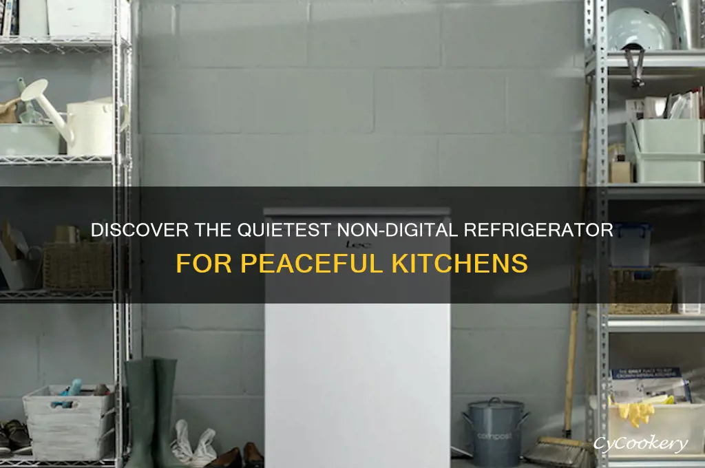 what is the quietest non digital refrigerator