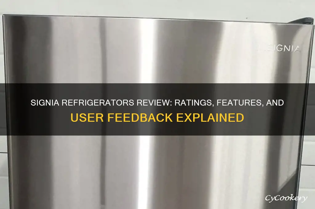 what is the rating on signia refrigerators
