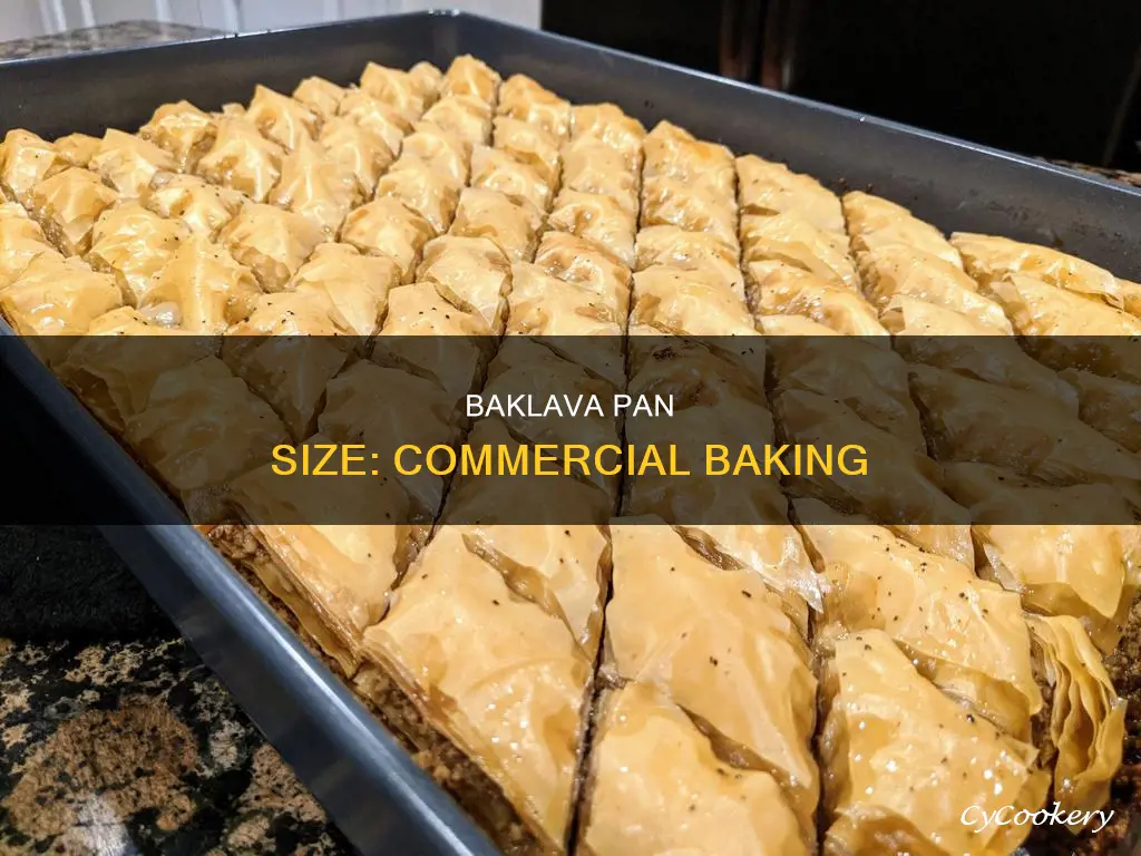 what is the right commercial size bakalava baking round pan