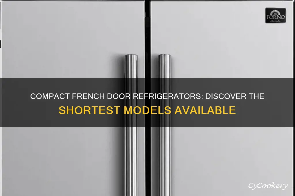what is the shortest french door refrigerator