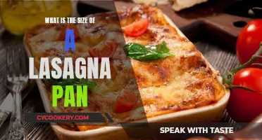 Lasagna Pan Dimensions: A Guide