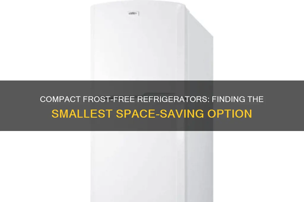 what is the smallest frost free refrigerator