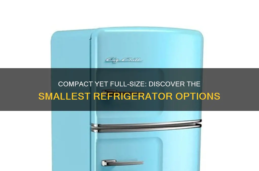 what is the smallest full size refrigerator
