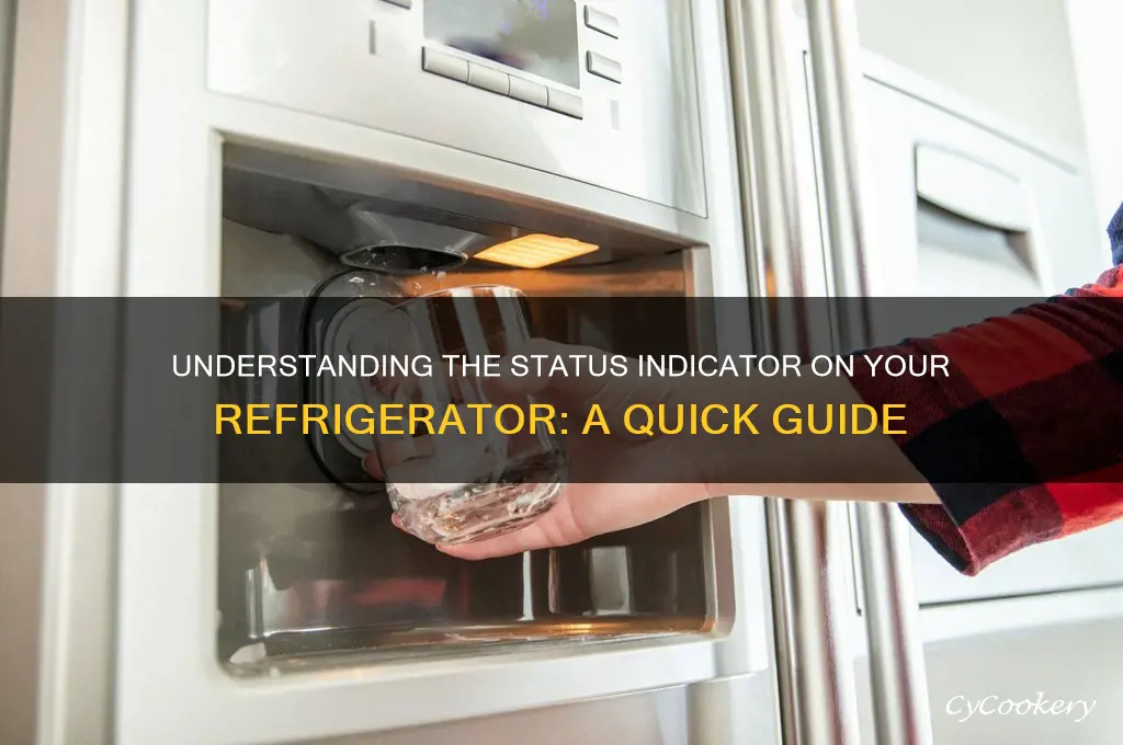 what is the status indicator on refrigerators
