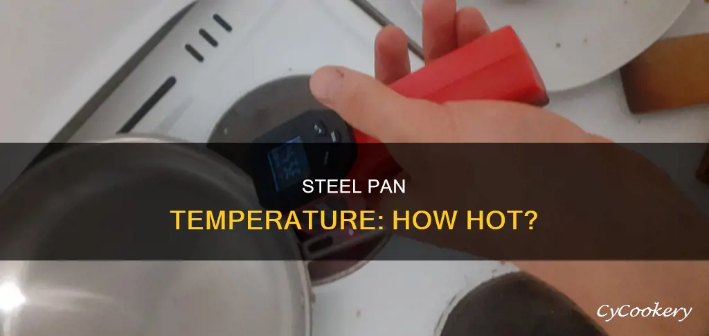 what is the temperature of steel pan