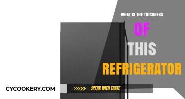 Discover the Exact Thickness of This Refrigerator Model